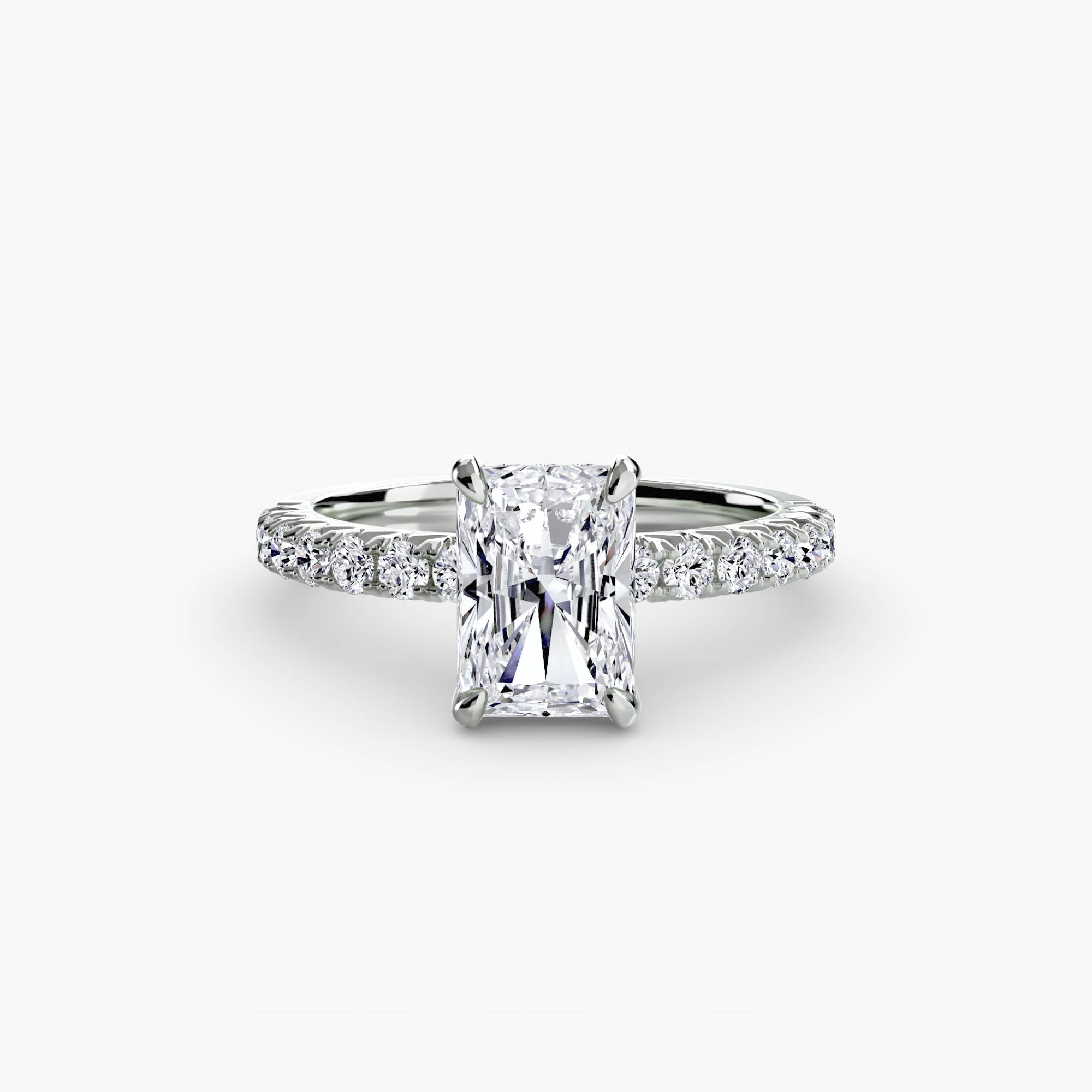 Solitaire with Pavé 6-setting-The Diamond Setter