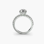 Solitaire with Pavé 6-setting-The Diamond Setter