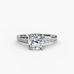 Solitaire with Pavé 7-setting-The Diamond Setter