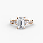 Solitaire with Pavé 7-setting-The Diamond Setter