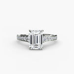 Solitaire with Pavé 7-setting-The Diamond Setter