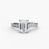 Solitaire with Pavé 7-setting-The Diamond Setter