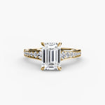 Solitaire with Pavé 7-setting-The Diamond Setter