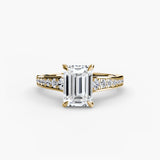 Solitaire with Pavé 7-setting-The Diamond Setter