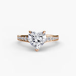Solitaire with Pavé 7-setting-The Diamond Setter
