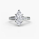 Solitaire with Pavé 7-setting-The Diamond Setter