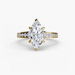 Solitaire with Pavé 7-setting-The Diamond Setter