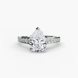 Solitaire with Pavé 7-setting-The Diamond Setter