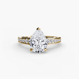 Solitaire with Pavé 7-setting-The Diamond Setter