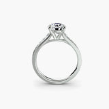 Solitaire with Pavé 7-setting-The Diamond Setter