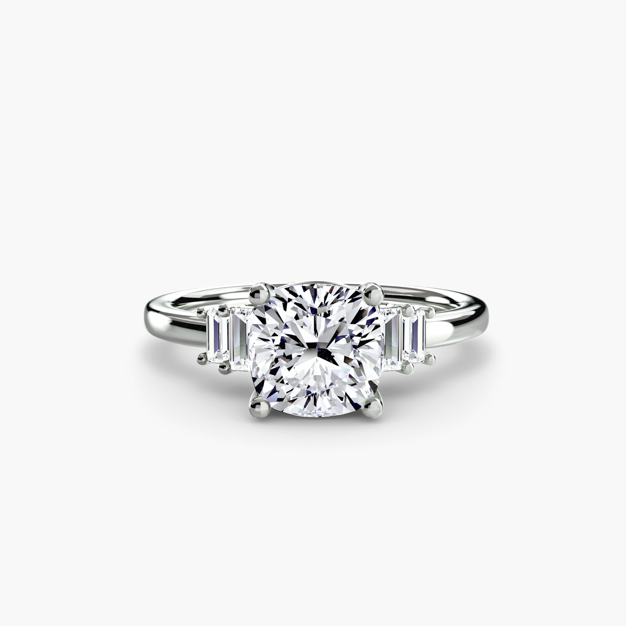Baguette Accent Solitaire-setting-The Diamond Setter