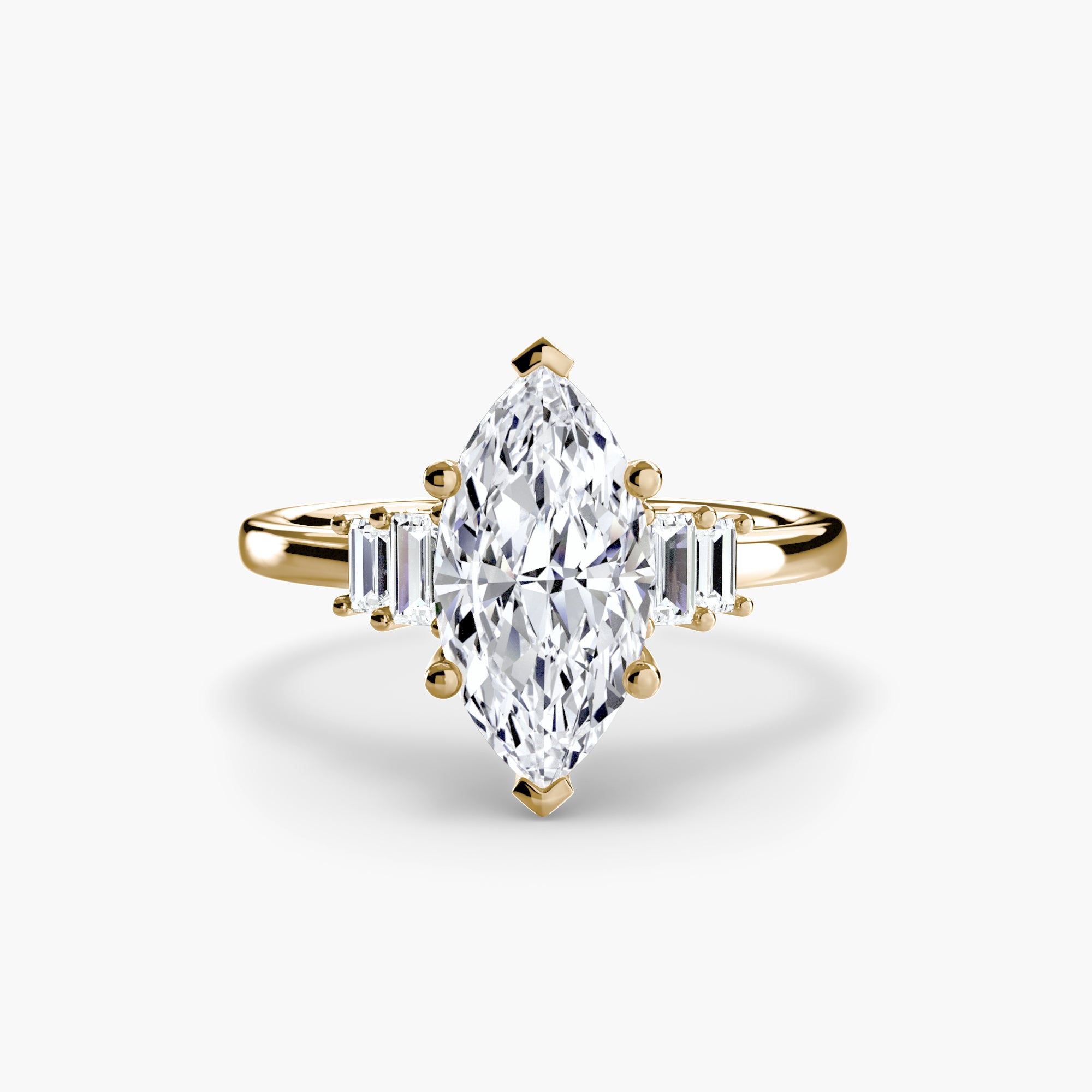 Baguette Accent Solitaire-setting-The Diamond Setter