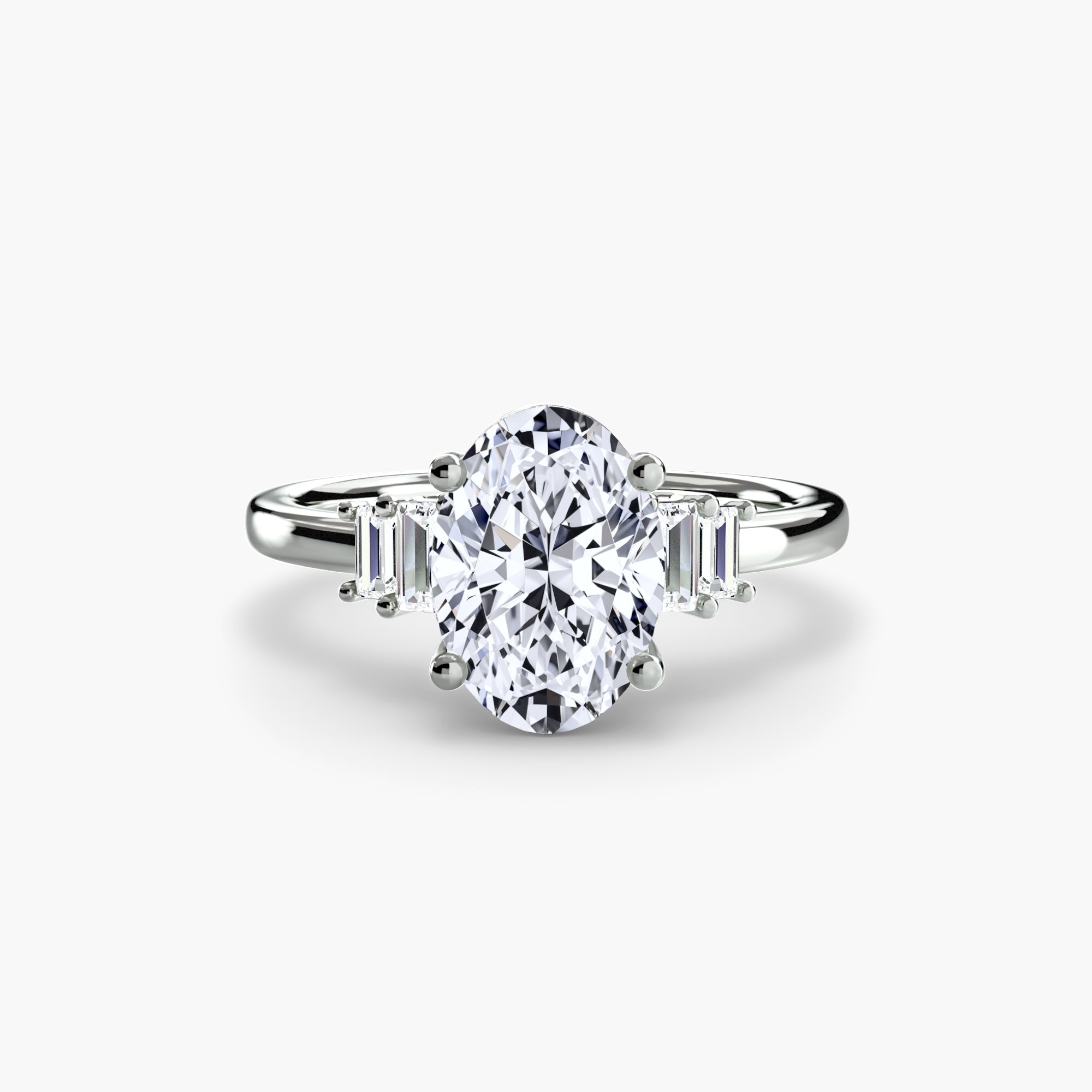 Baguette Accent Solitaire-setting-The Diamond Setter