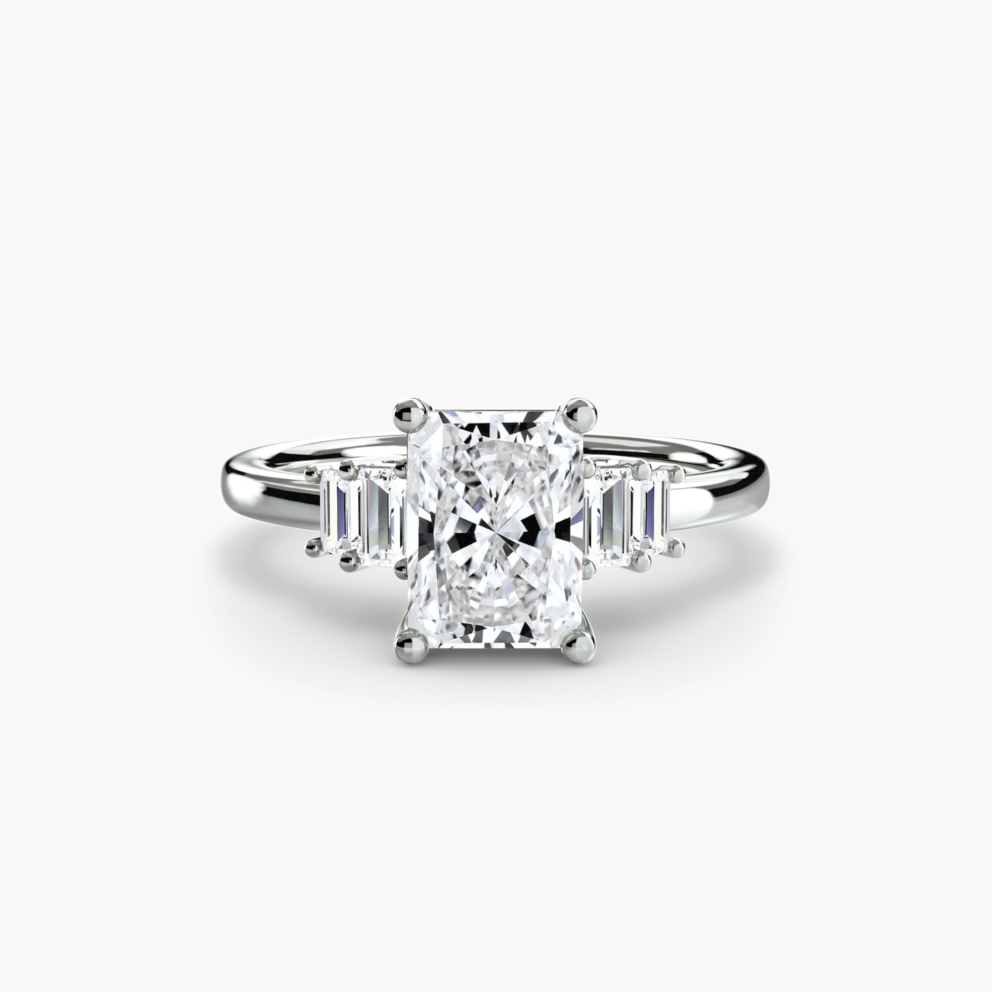 Baguette Accent Solitaire-setting-The Diamond Setter