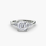 Solitaire with Shoulder Accents 2-setting-The Diamond Setter