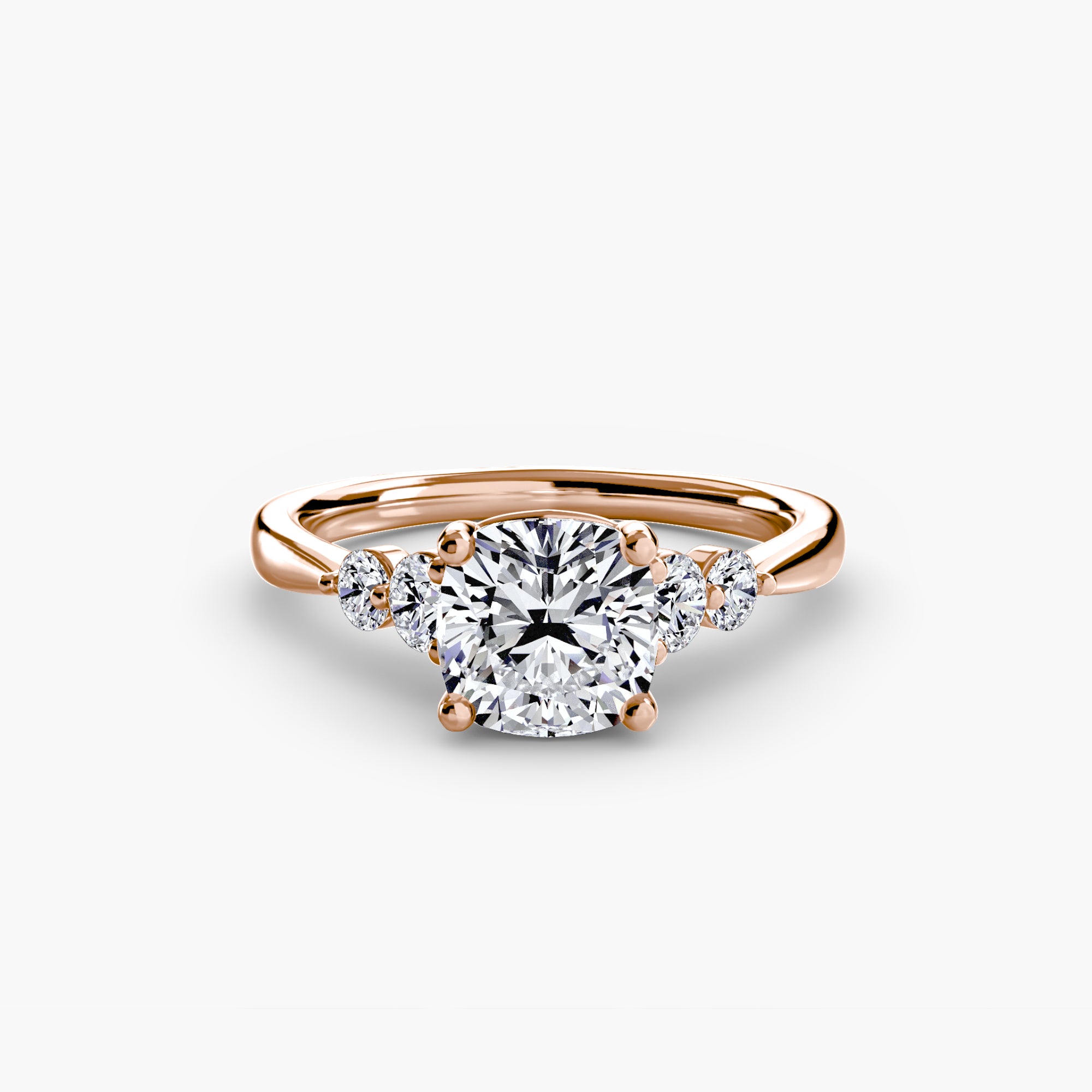 Solitaire with Shoulder Accents 2-setting-The Diamond Setter