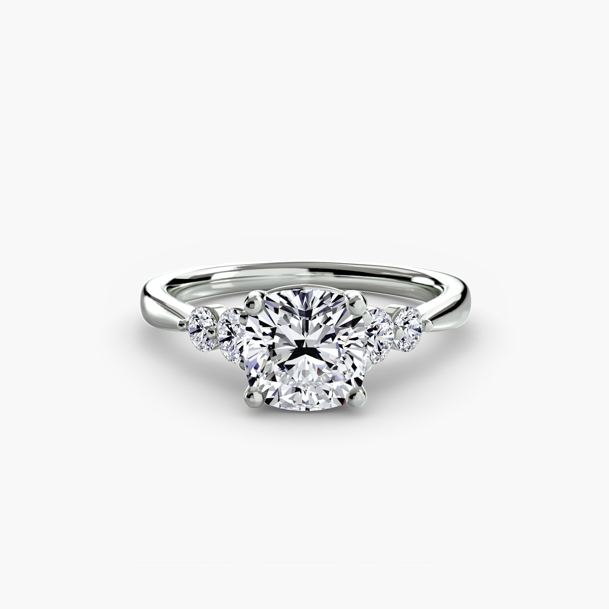 Solitaire with Shoulder Accents 2-setting-The Diamond Setter