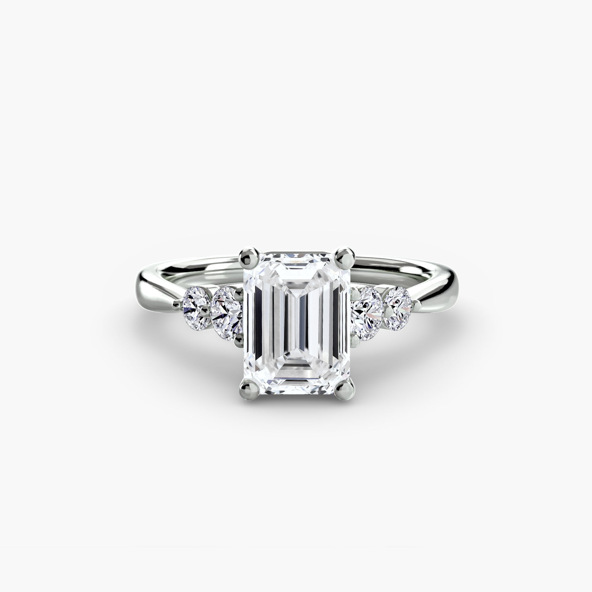Solitaire with Shoulder Accents 2-setting-The Diamond Setter
