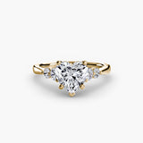 Solitaire with Shoulder Accents 2-setting-The Diamond Setter