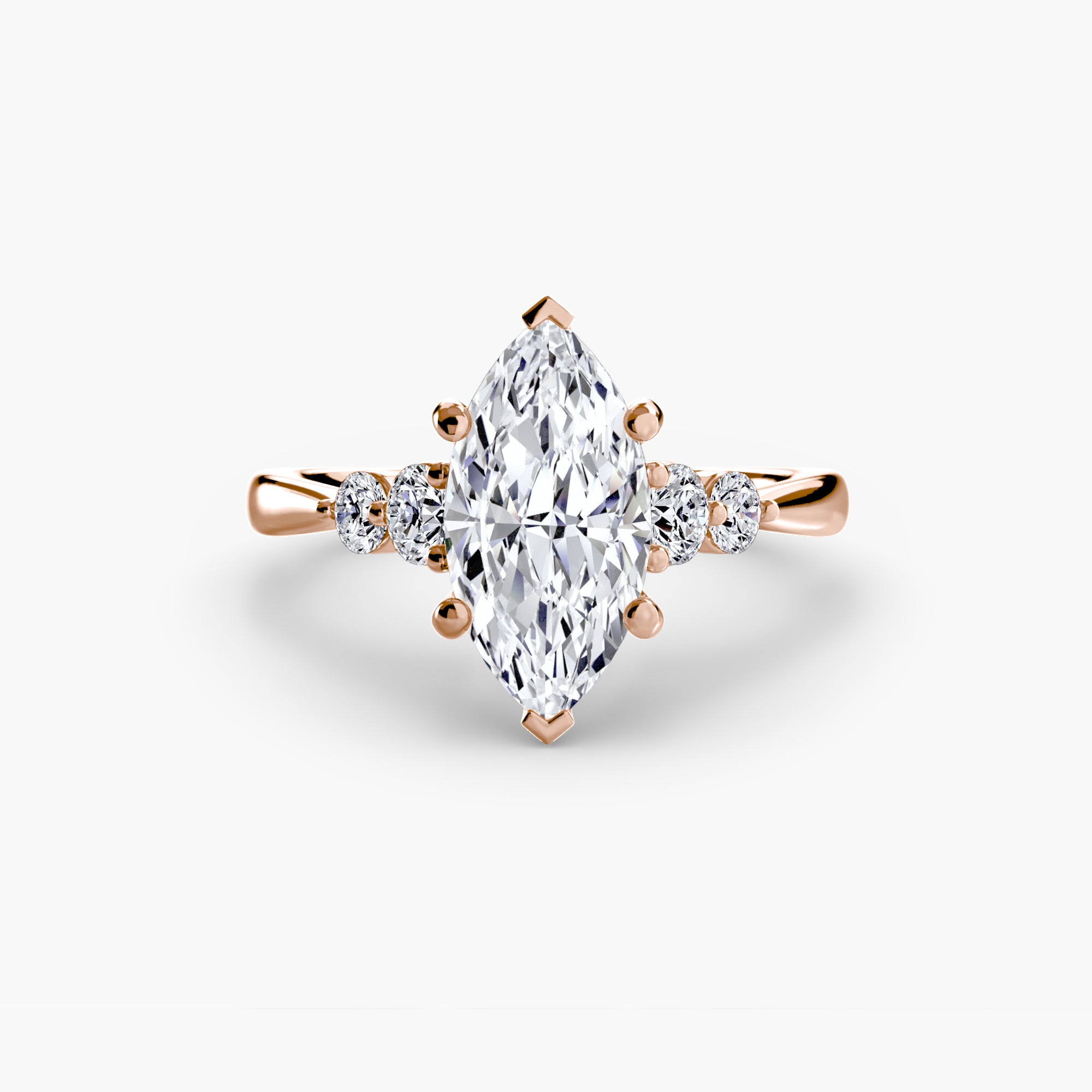 Solitaire with Shoulder Accents 2-setting-The Diamond Setter