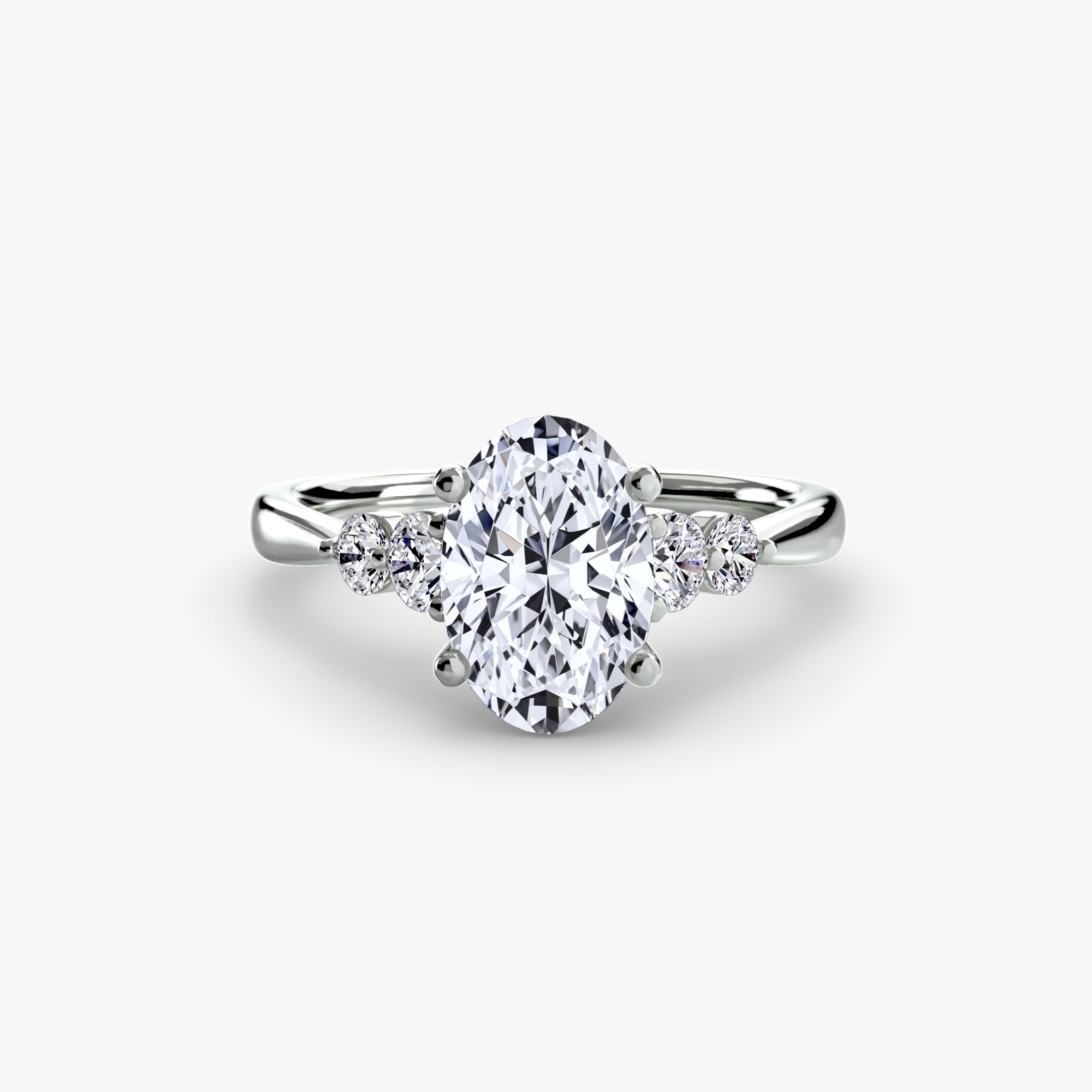 Solitaire with Shoulder Accents 2-setting-The Diamond Setter