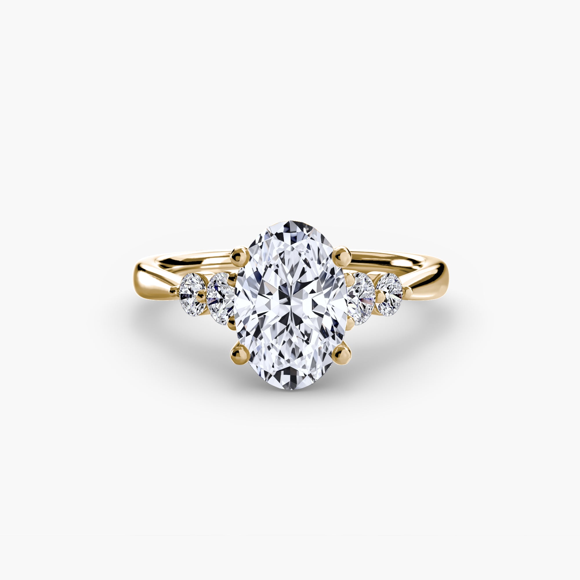 Solitaire with Shoulder Accents 2-setting-The Diamond Setter