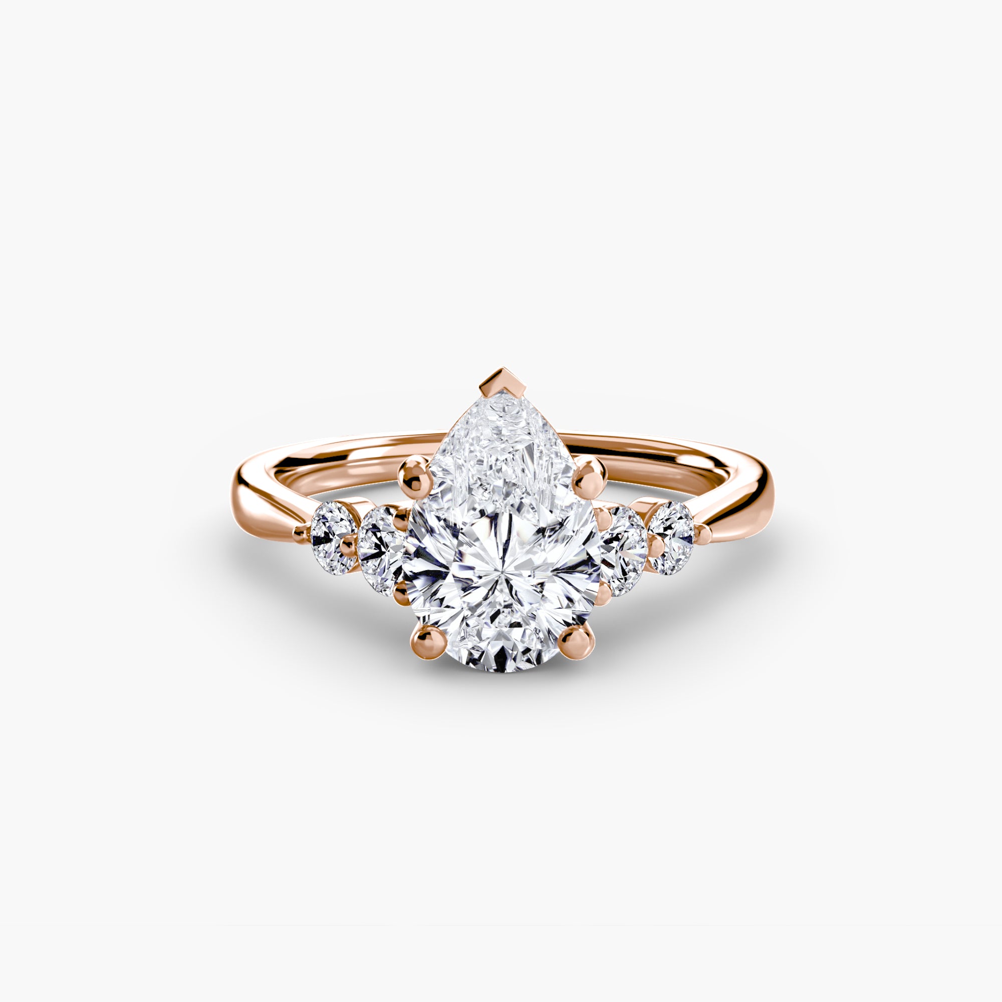 Solitaire with Shoulder Accents 2-setting-The Diamond Setter