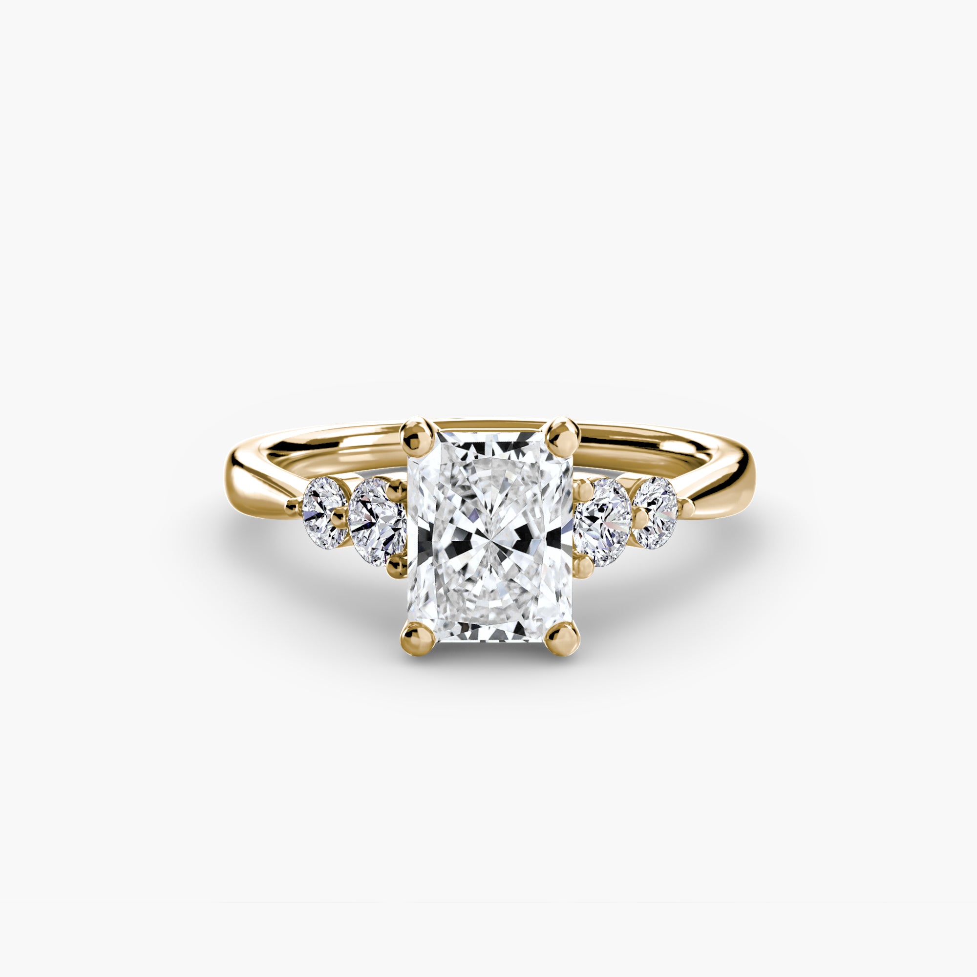 Solitaire with Shoulder Accents 2-setting-The Diamond Setter