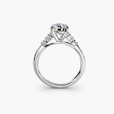 Solitaire with Shoulder Accents 2-setting-The Diamond Setter