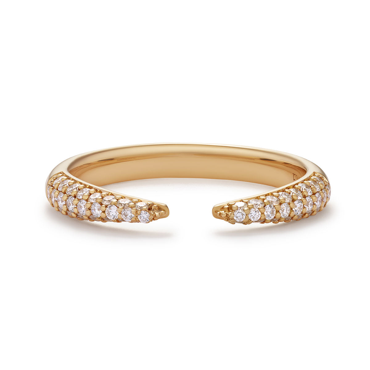 Negative space diamond Set Embrace Ring-The Diamond Setter