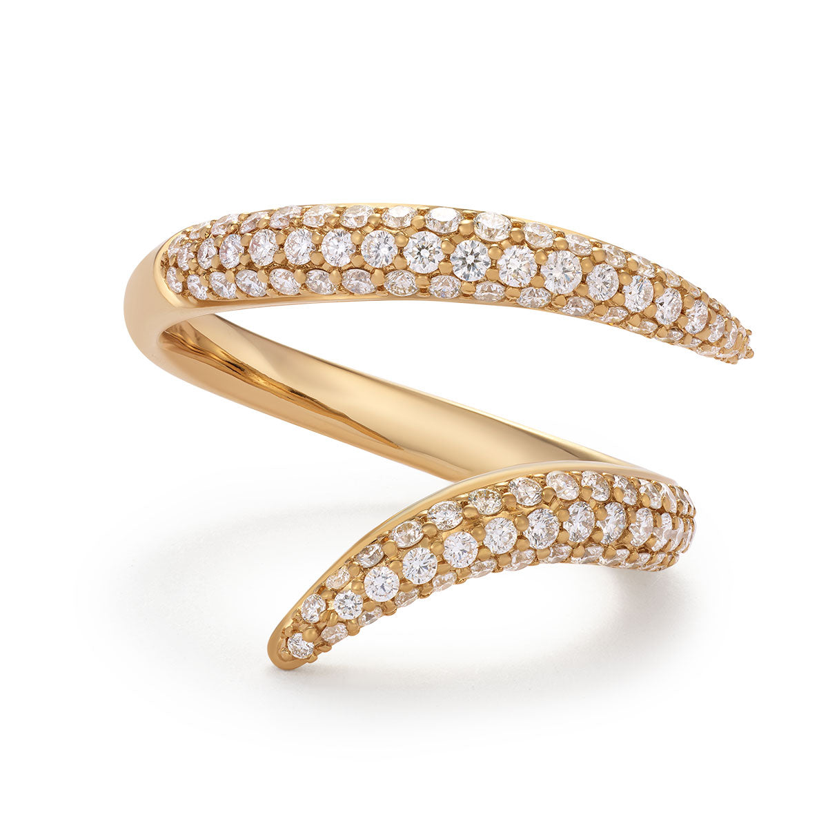 Double Diamond Set Embrace Ring-The Diamond Setter
