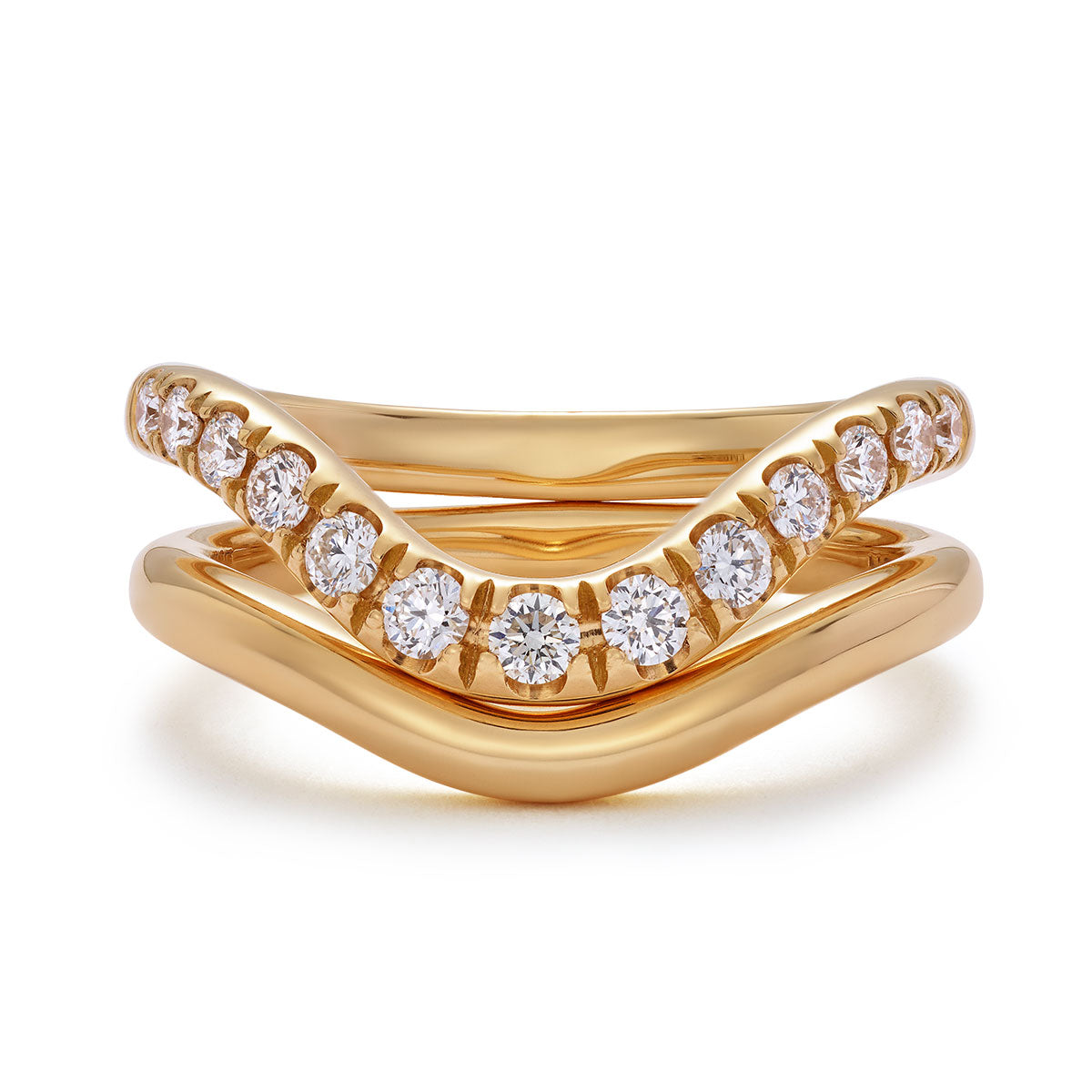 Wish Bone Design Embrace Ring-The Diamond Setter
