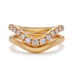 Wish Bone Design Embrace Ring-The Diamond Setter