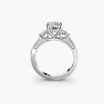 Three Stone with Pavé Shoulders-setting-The Diamond Setter