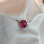 Rubelite cabochon ring-The Diamond Setter