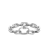 925 Silver Large Paperclip chain Bracelet-The Diamond Setter