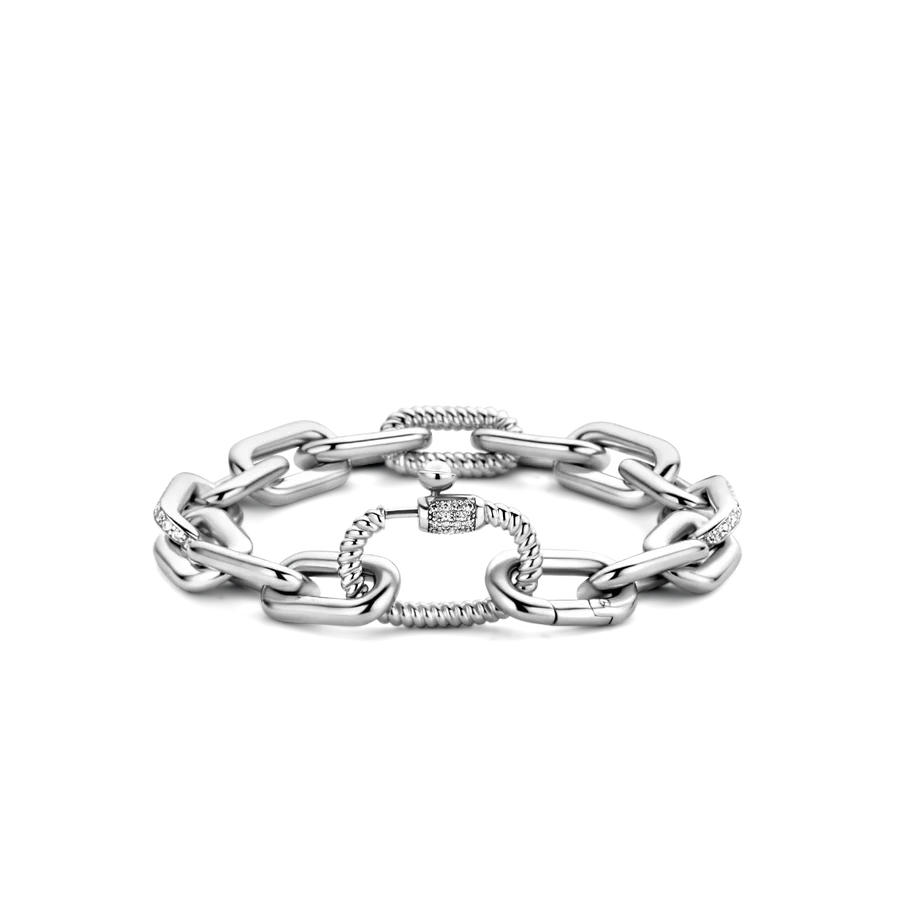 925 Silver Large Paperclip chain Bracelet-The Diamond Setter