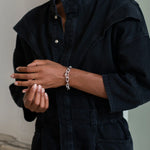 925 Silver Large Paperclip chain Bracelet-The Diamond Setter