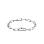 925 Silver Paperclip chain Bracelet-The Diamond Setter