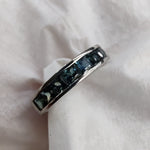 Platinum Teal Sapphire Half Eternity Band-The Diamond Setter