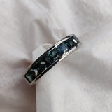 Platinum Teal Sapphire Half Eternity Band-The Diamond Setter