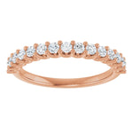 double gallery round set diamond anniversary band-The Diamond Setter