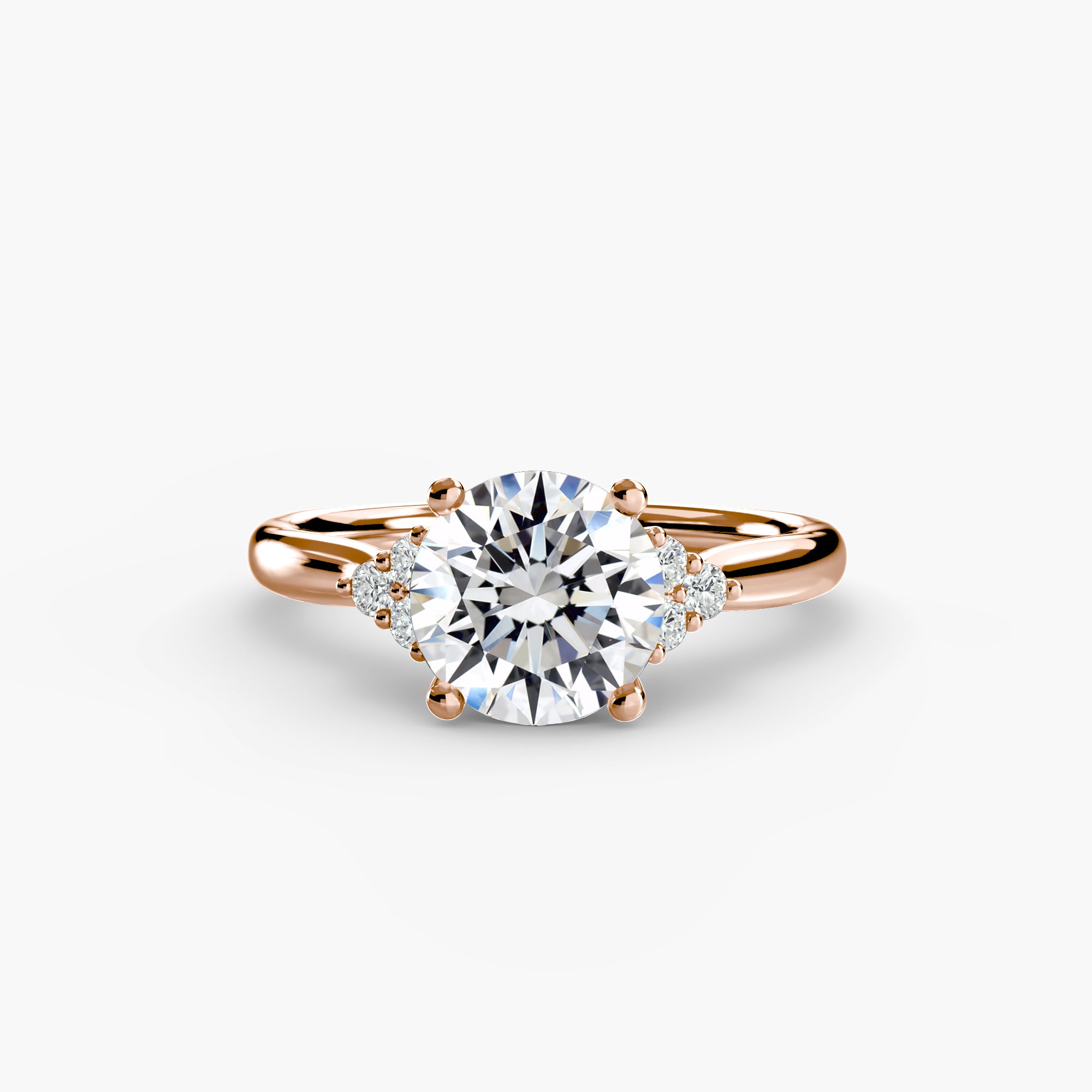 Solitaire with Cluster Shoulders-setting-The Diamond Setter