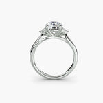 Solitaire with Cluster Shoulders-setting-The Diamond Setter