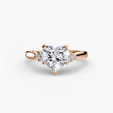 Solitaire with Cluster Shoulders 2-setting-The Diamond Setter