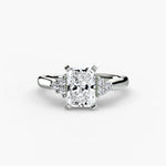 Solitaire with Cluster Shoulders 2-setting-The Diamond Setter