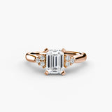 Solitaire with Cluster Shoulders 2-setting-The Diamond Setter
