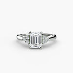 Solitaire with Cluster Shoulders 2-setting-The Diamond Setter