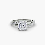 The Emerald Twist Pavé Ring-setting-The Diamond Setter