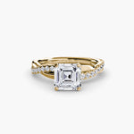 The Emerald Twist Pavé Ring-setting-The Diamond Setter